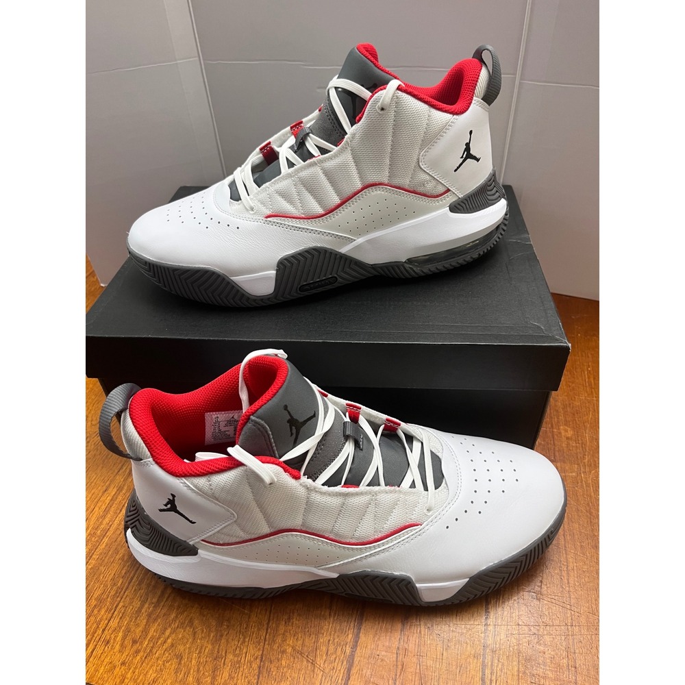 Jordan Stay Loyal White Black Light Graphite DB2884-105 Mens Basketball Shoes